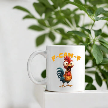 Funny Chicken F-Caw-F - Personalized Mug