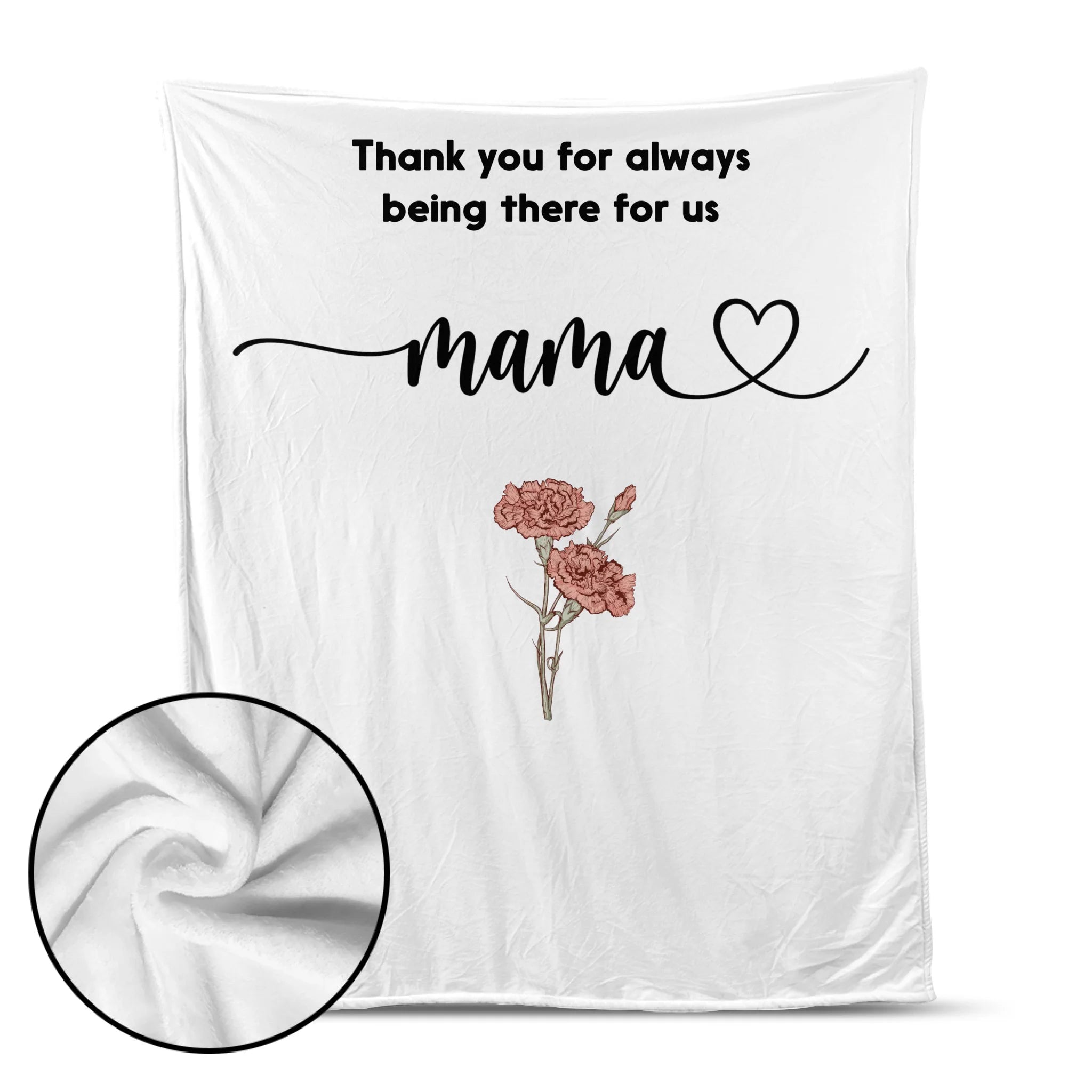 Mom Flower - Personalized Blanket