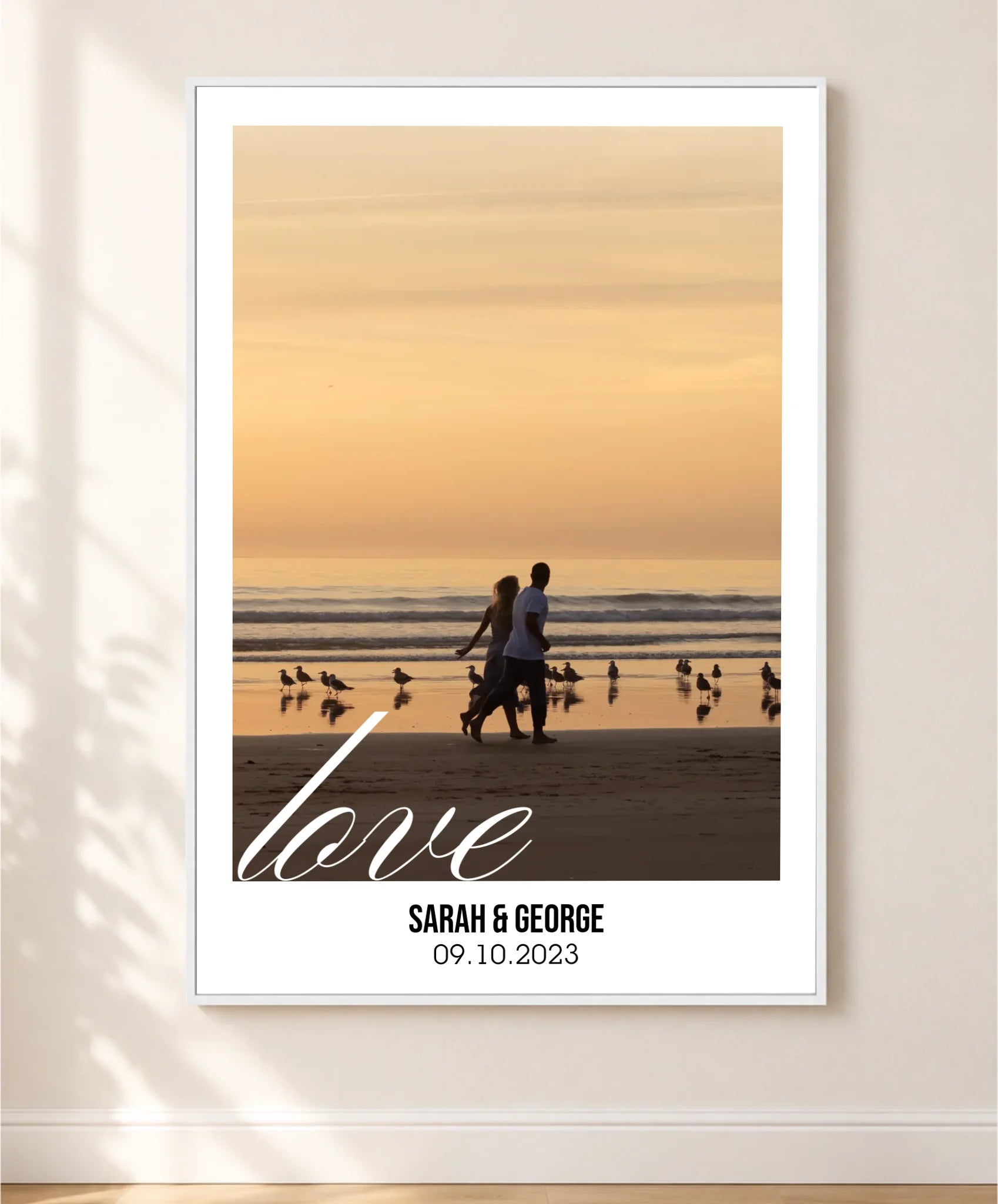 white frame