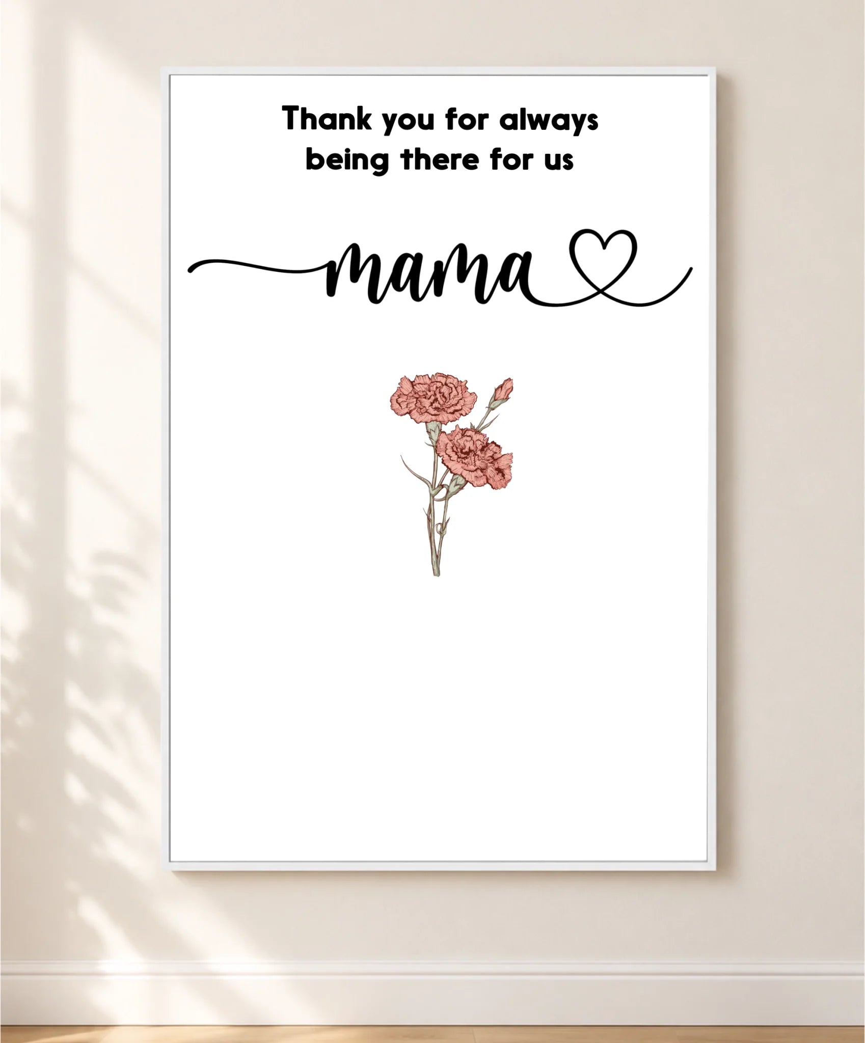 white frame