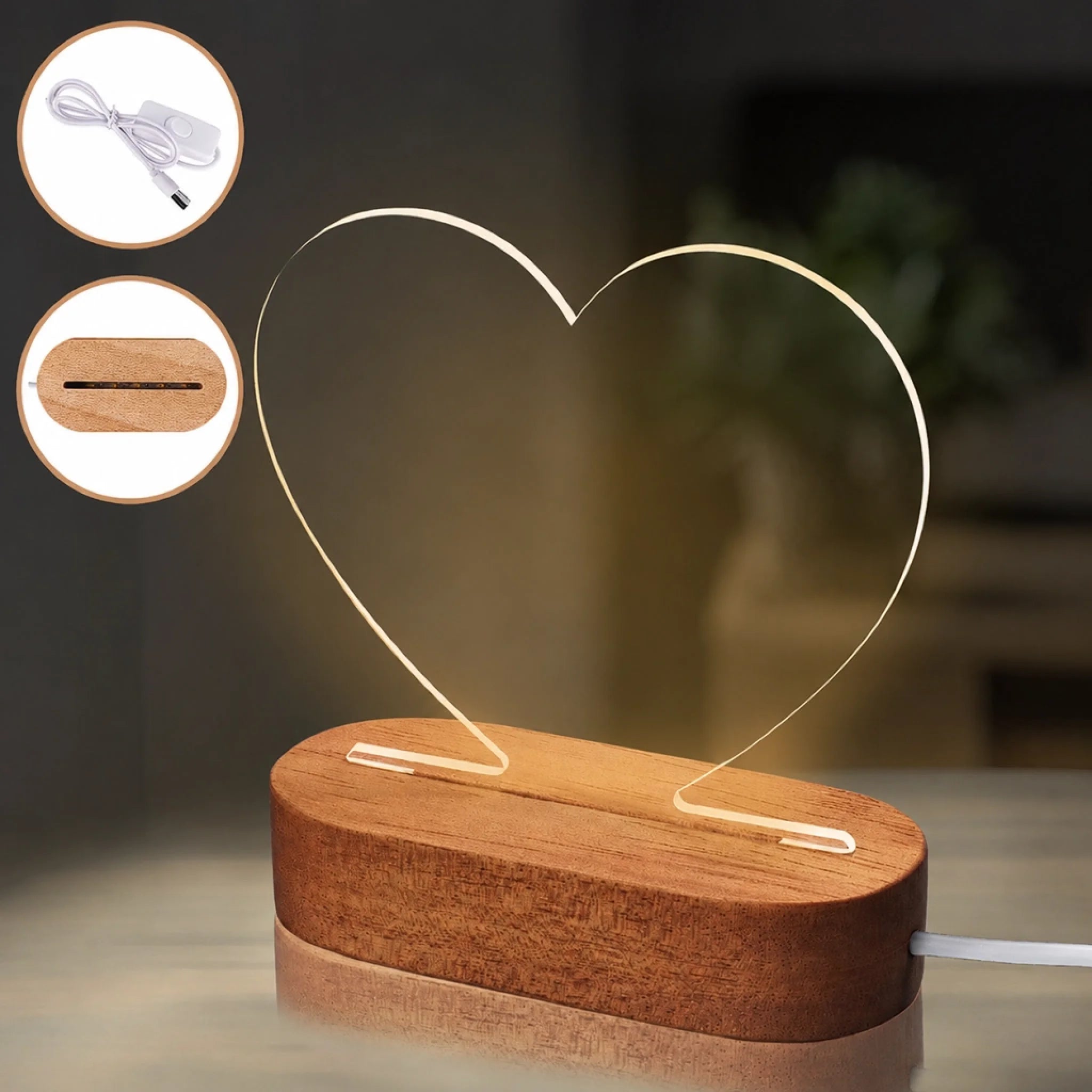 Personalize Acrylic Light - "Flower for Mom"| Glowlight