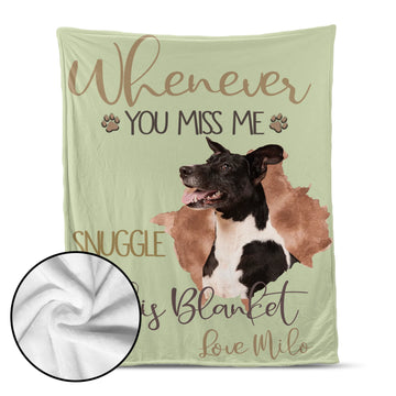 Personalised Whenever You Miss Me Snuggle - Personalized Blanket