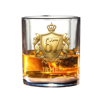 Personalised Golden Badge 67 Design