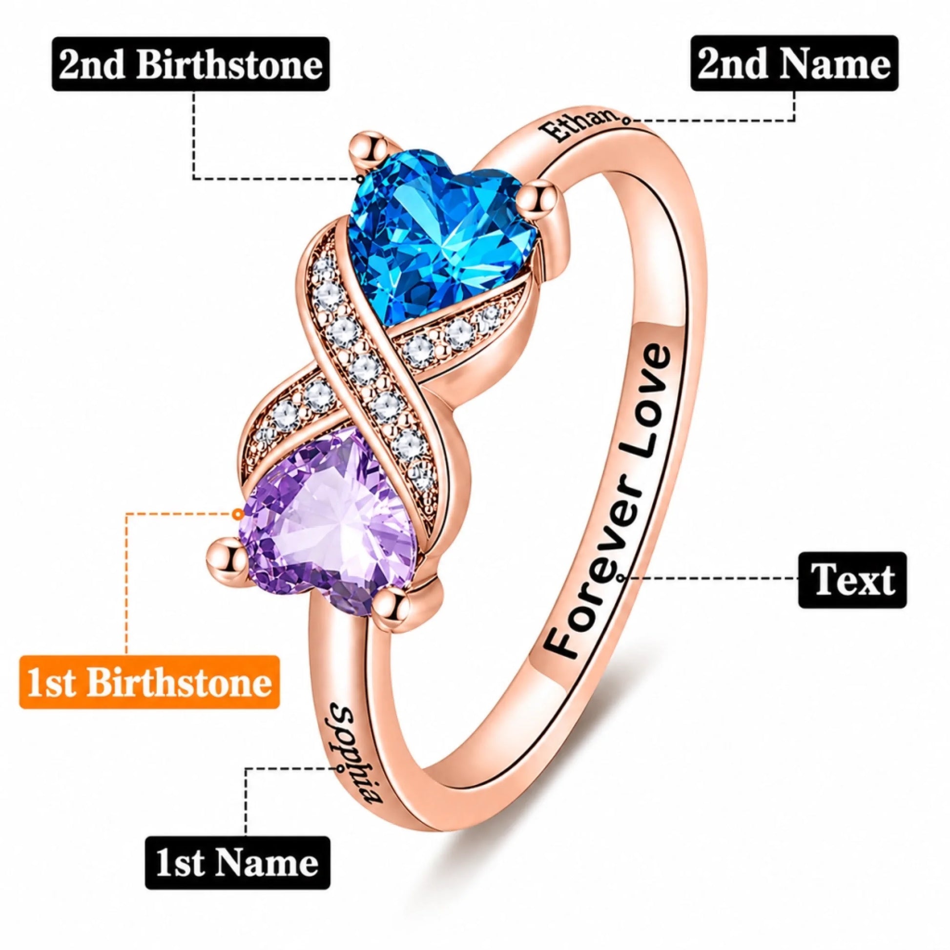 infinity rose gold