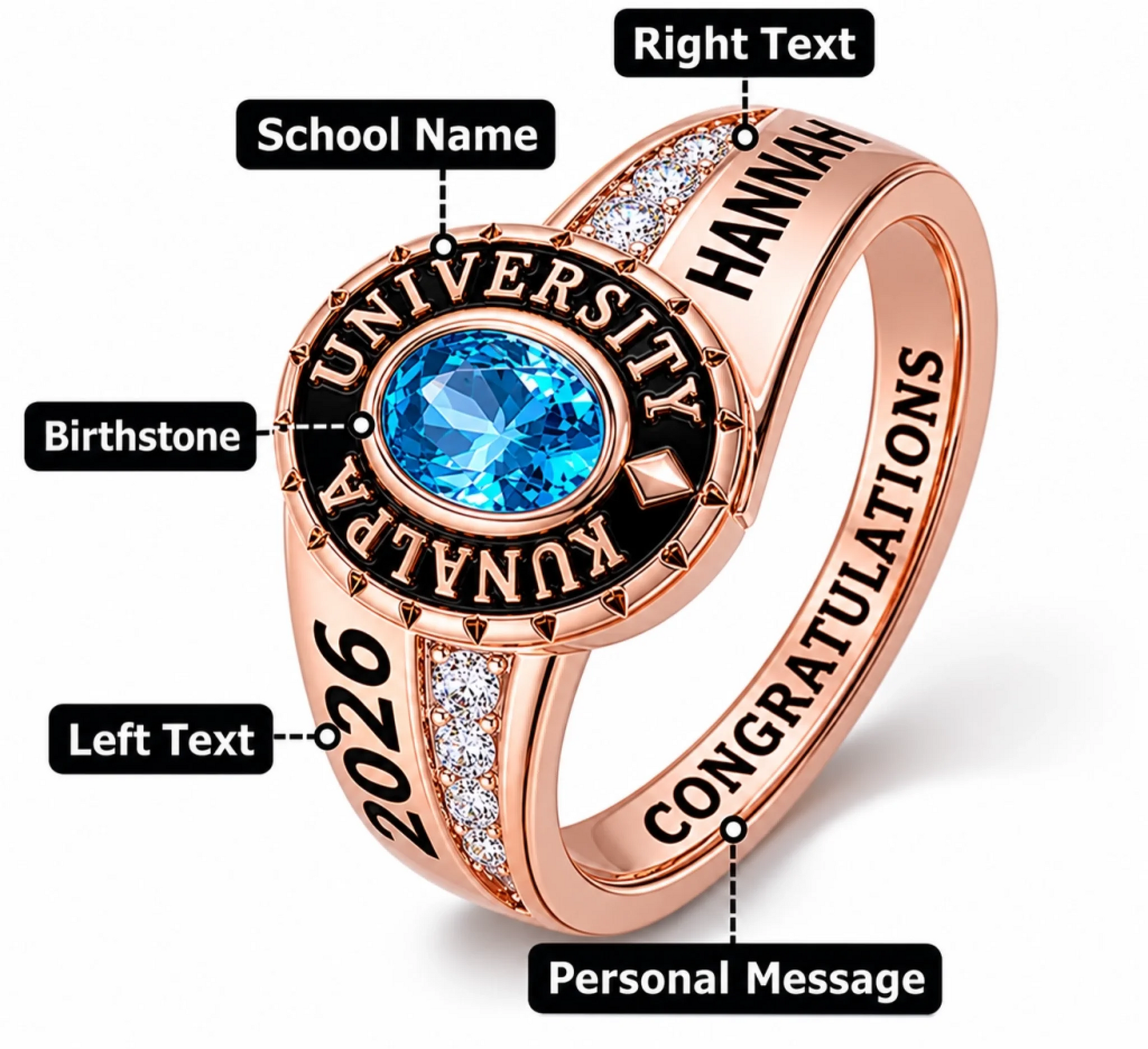 rose gold grad