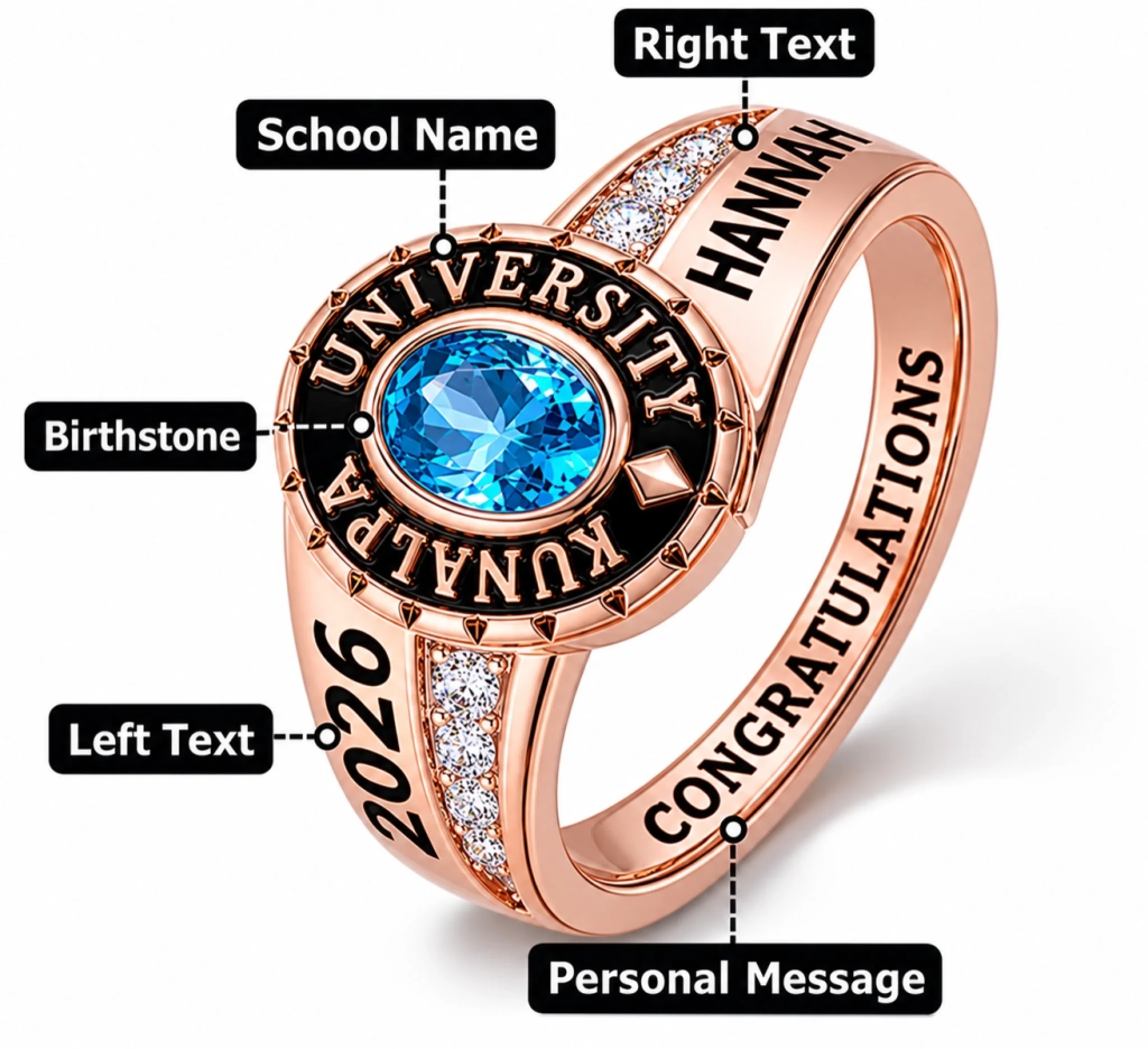 rose gold grad