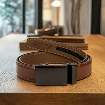 I Love Your Face Especially When It's Between My Legs - Naughty Gift For Him - Personalized Leather Belt With Engraved Buckle