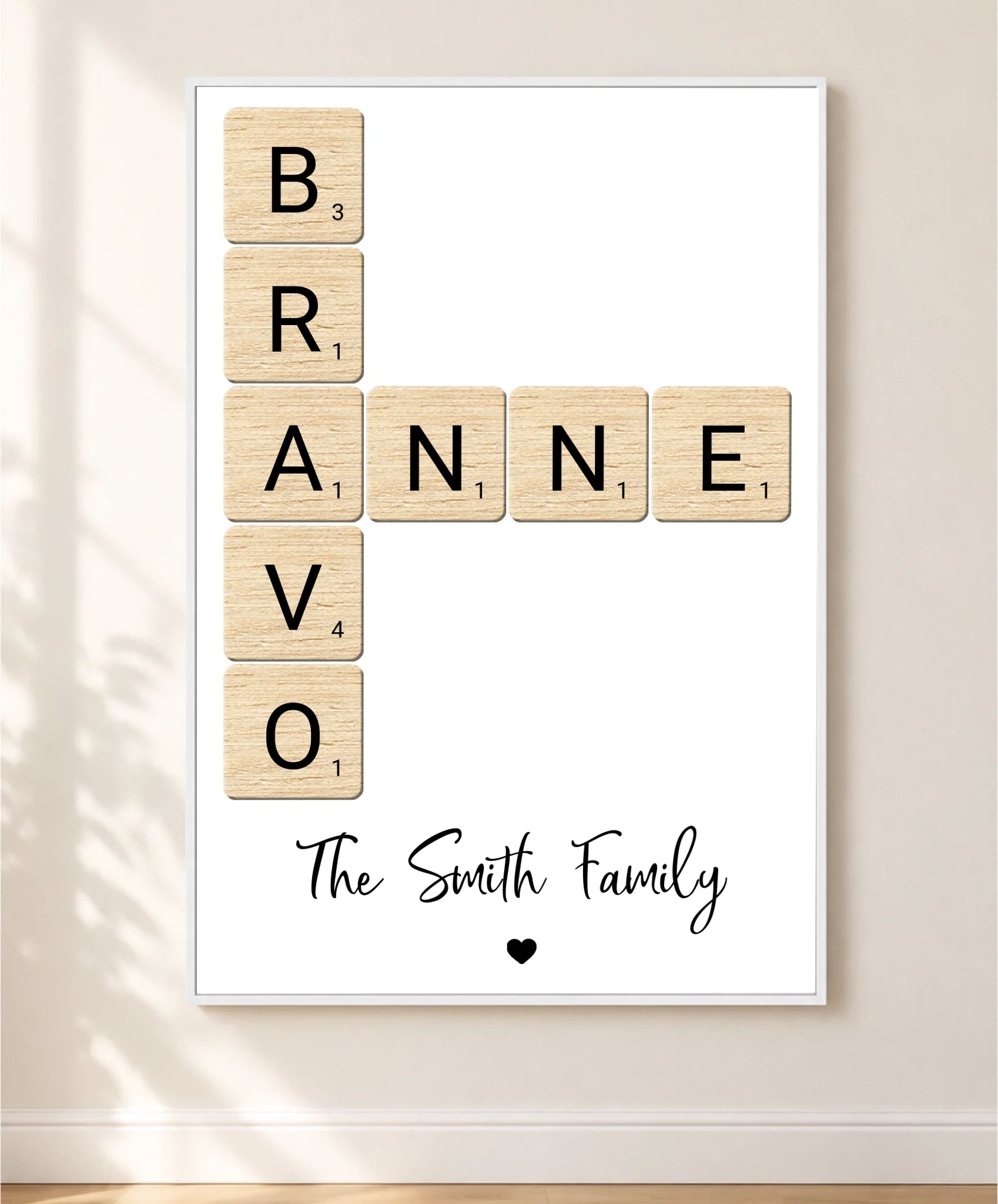 white frame