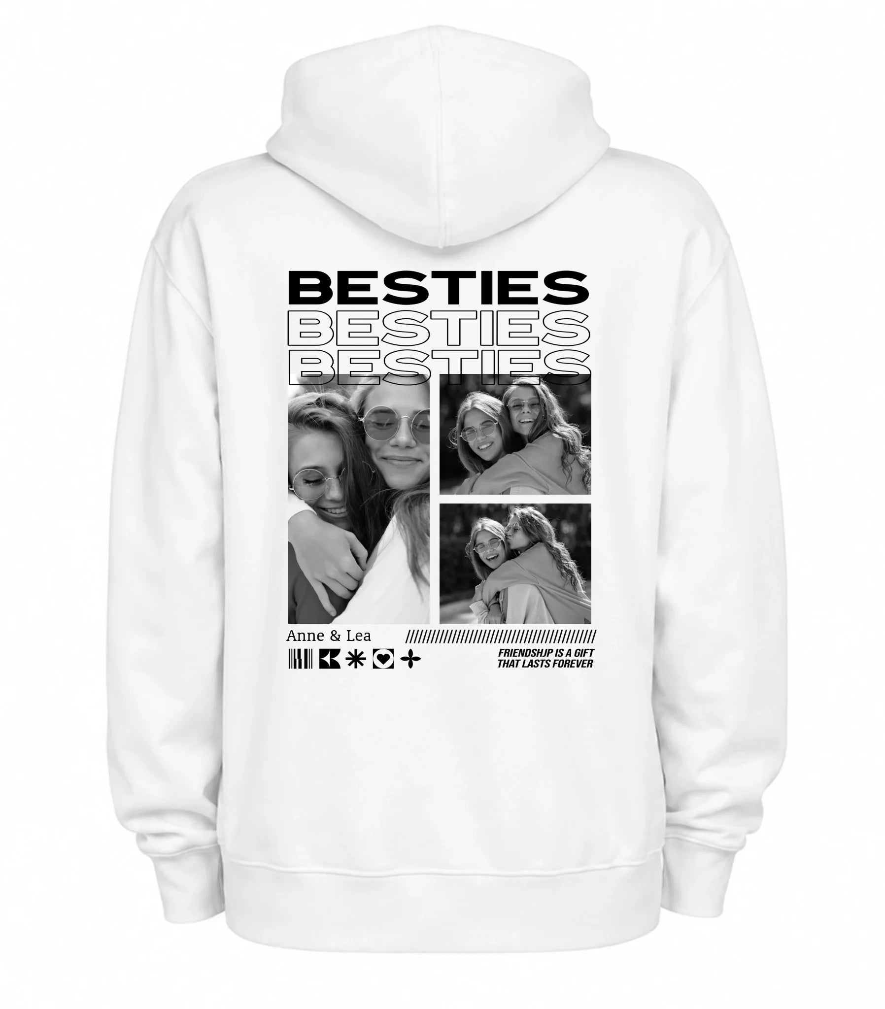 Back White Hoodie