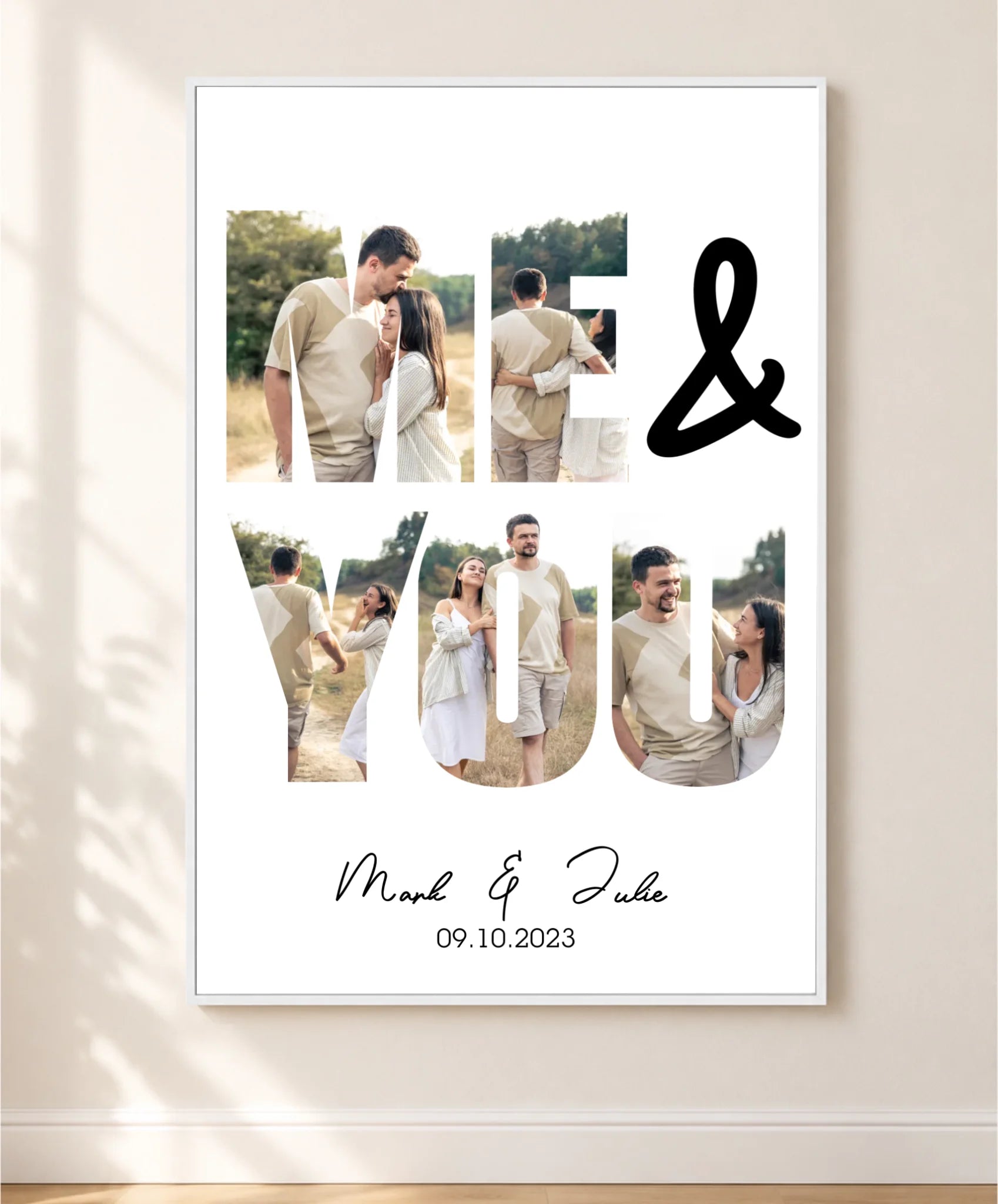 white frame