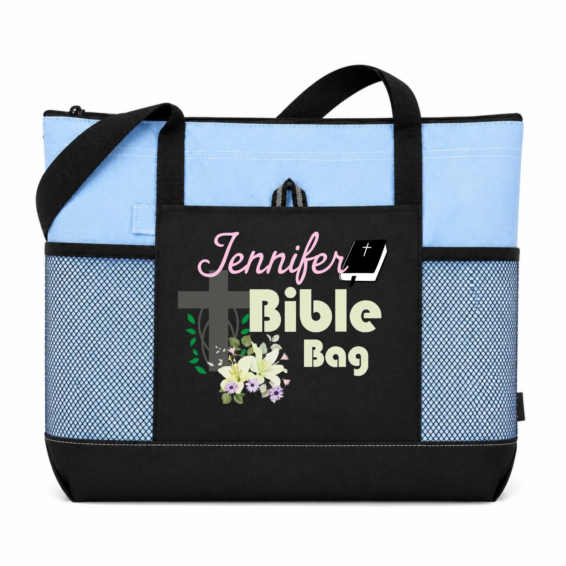 tote light blue