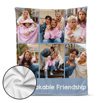 Personalised 6-9 Photos Collage - Personalized Blanket
