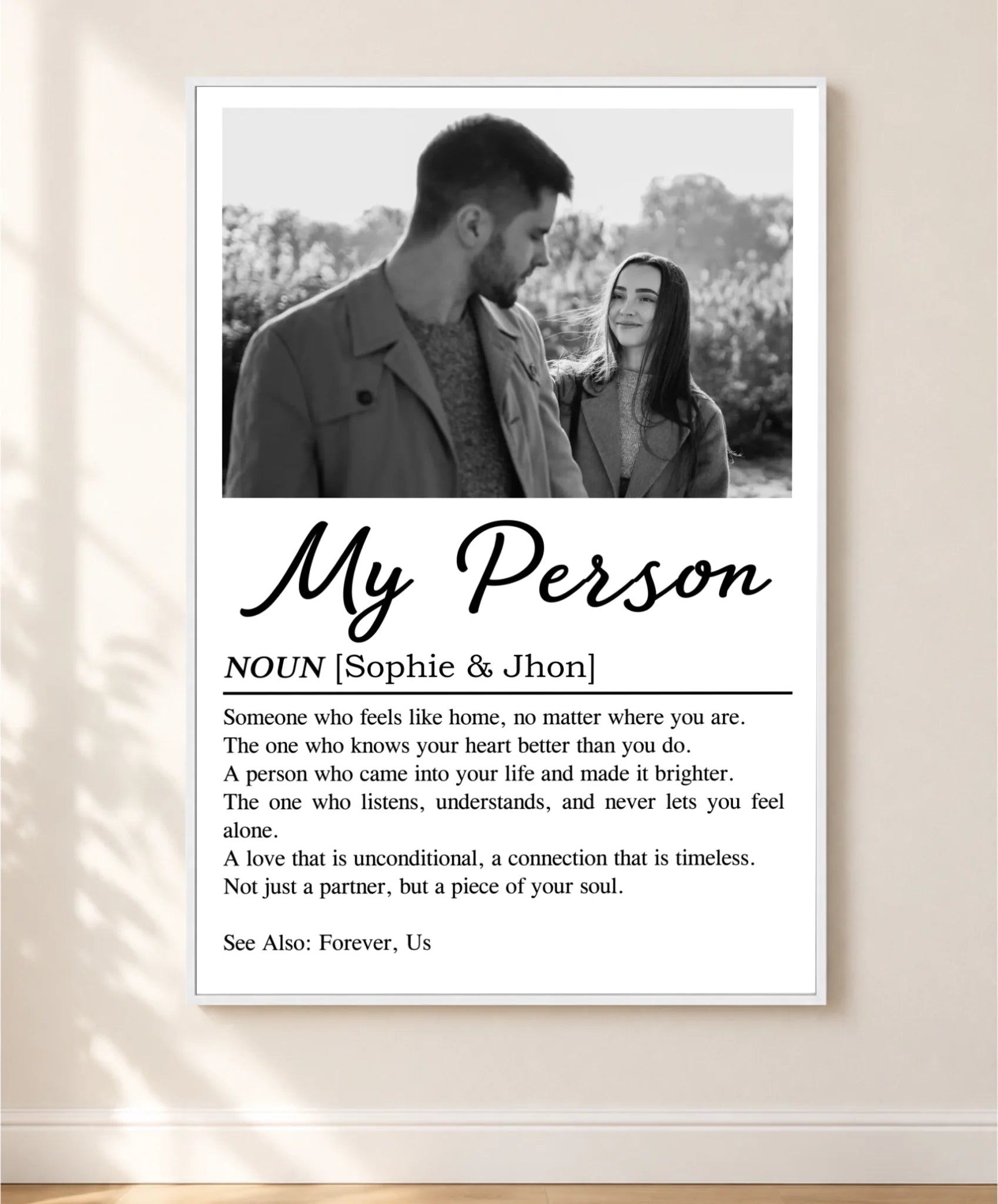 white frame