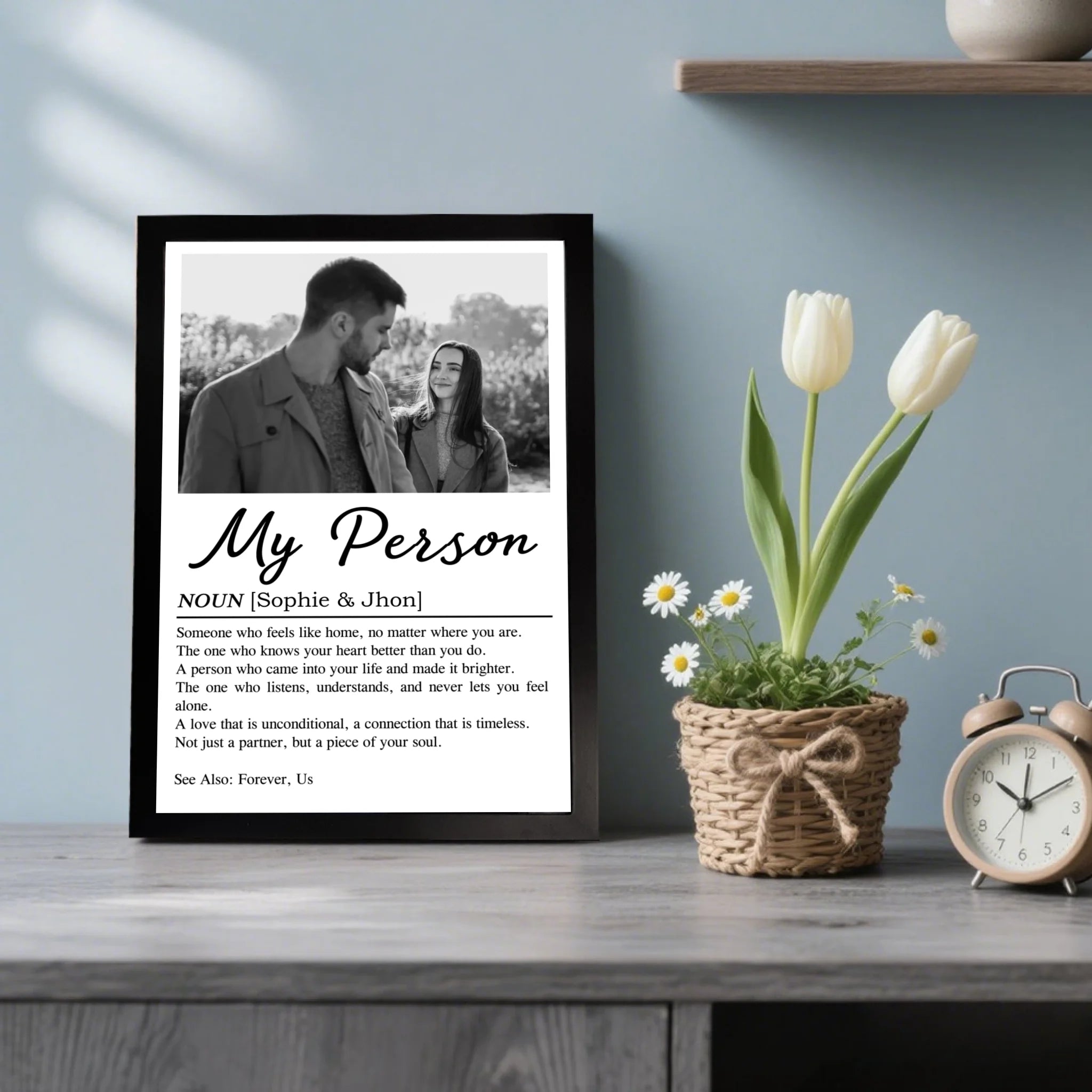 Custom Photo Couple My Person - Personalized Poster
