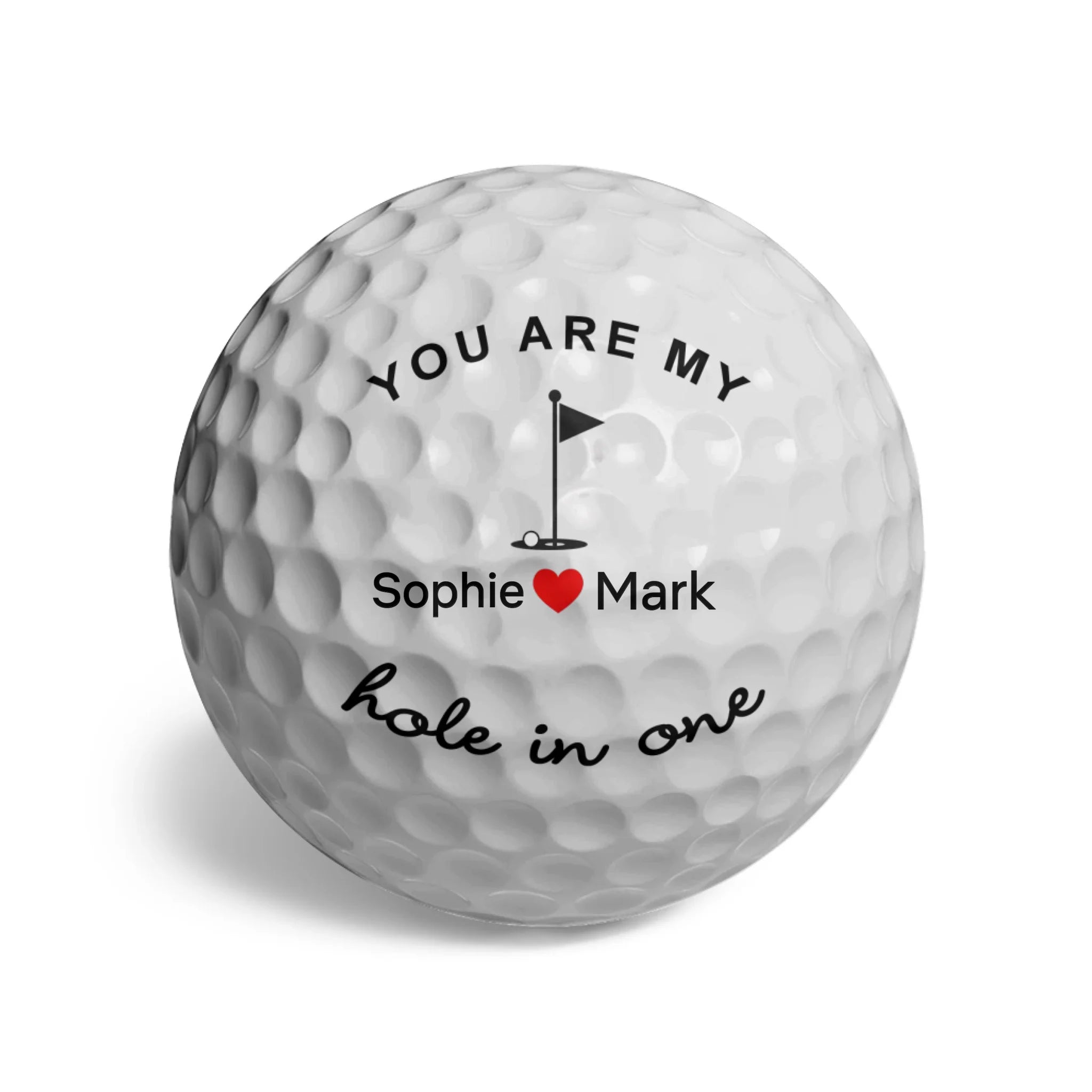 You Are My Hole In One - Gift For Golf Lover, Golfer, Husband, Boyfriend, Dad, Couples - Personalized Golf Ball