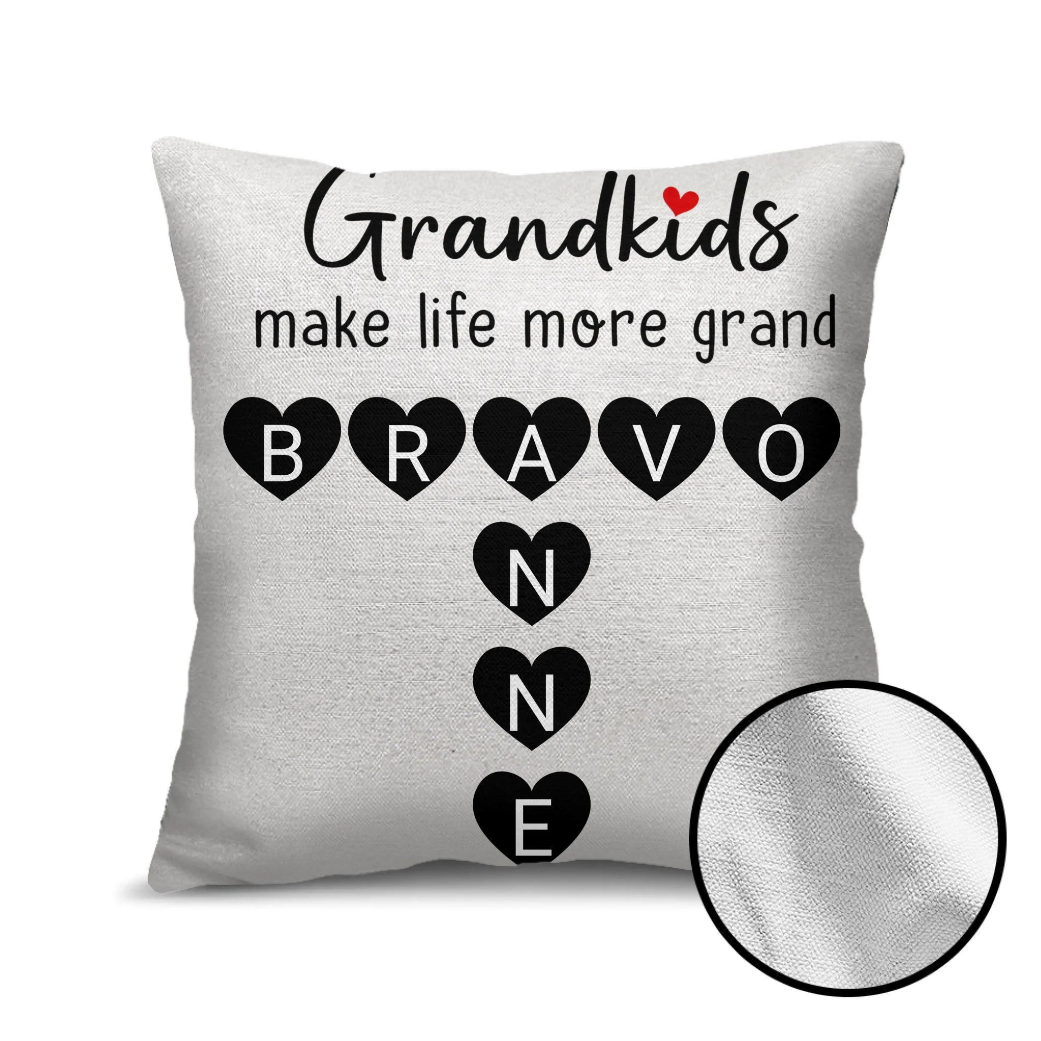 Personalised Grandkids Make Life More Grand Crossword Puzzle Soft Throw Pillow