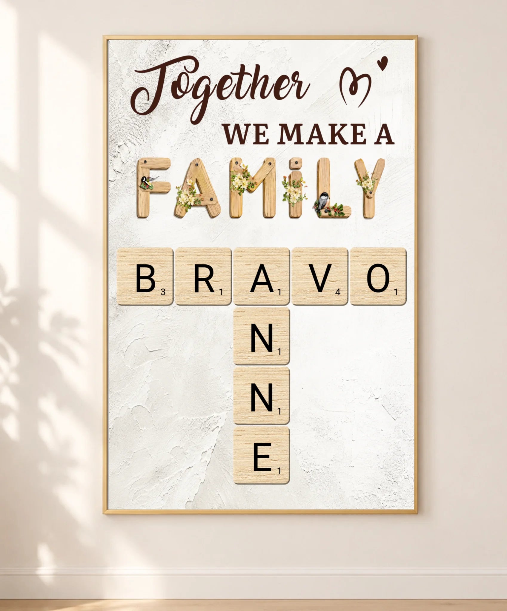 brown frame