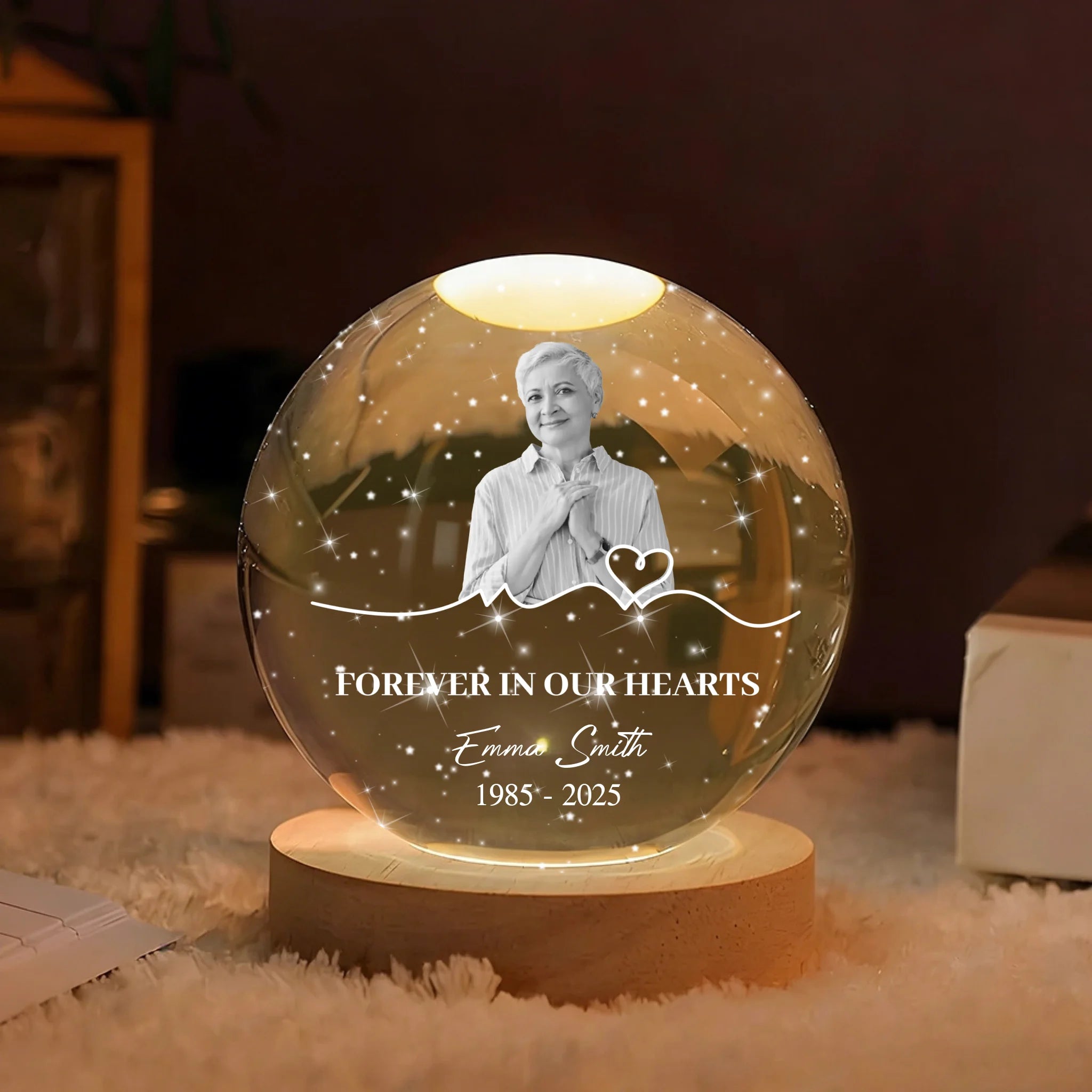 I'm Always With You Memorial Remembrance Gift - Personalized Night Light