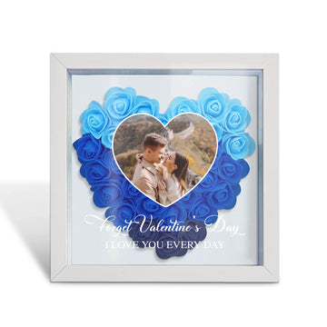 F*ck Valentine's Day I Love You Every Day - Personalized Photo Flower Shadow Box