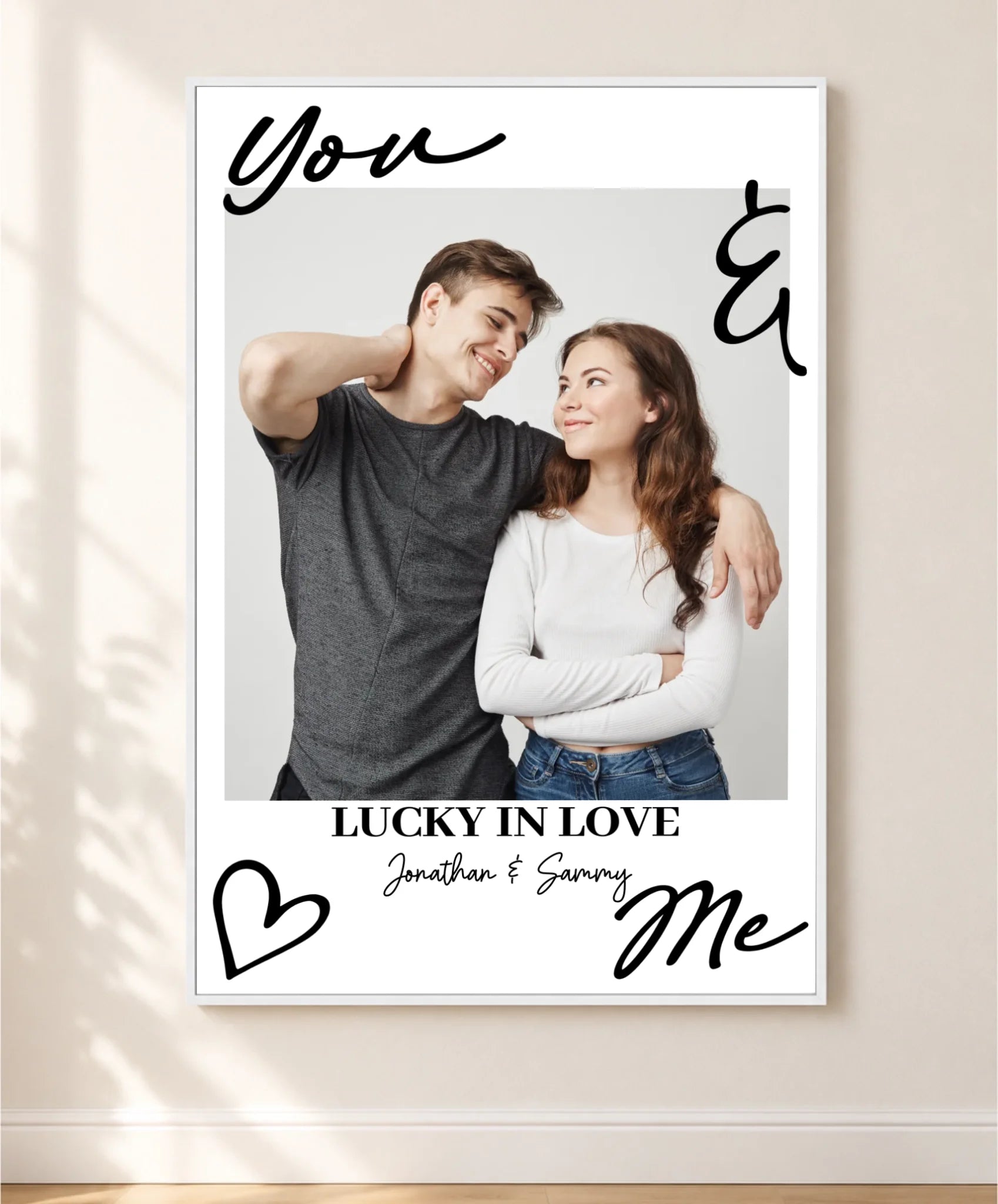 white frame