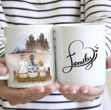 Grandparents with Grandchildren (1-2 Children) - Personalized Mug