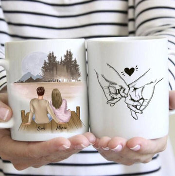 Couple on the Pier - Personalized Mug