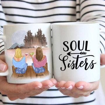 Best Colleagues with Drinks - Personalized Mug (2-3 Persons)
