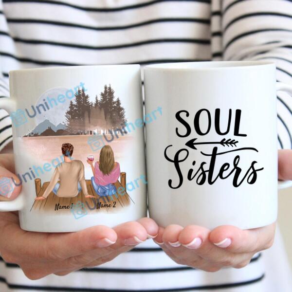Best Friends (Men & Women) - Personalized Mug (2-3 Persons)