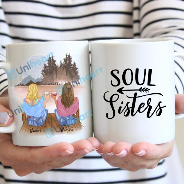 Best Colleagues with Drinks - Personalized Mug (2-3 Persons)